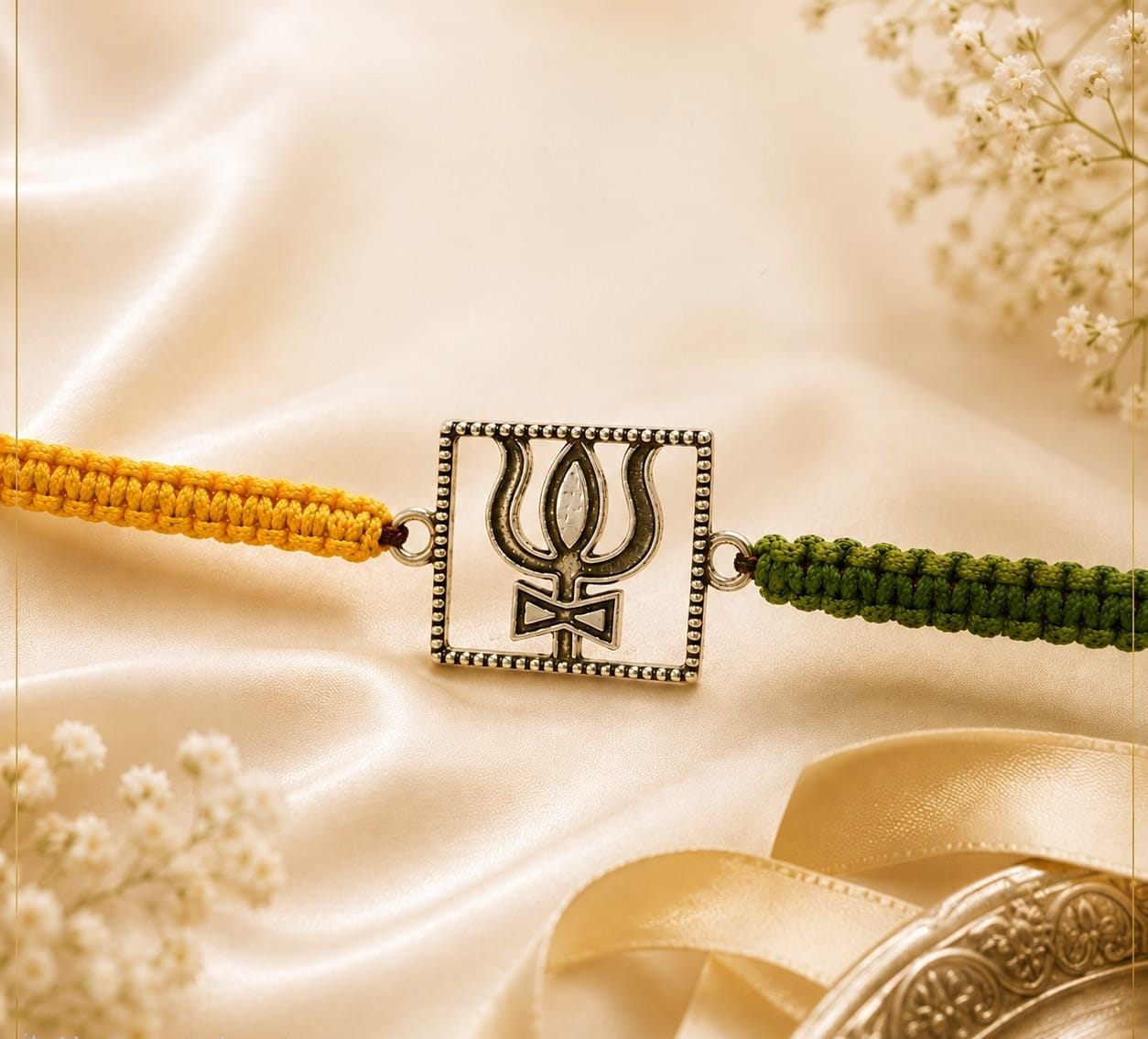 SILVAAS 92.5 Sterling Silver Rakhi