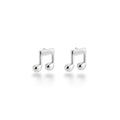NAGPAL JEWELLERS Musical note studs made of 92.5 silver. Perfect for gifting.