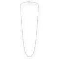 SILVAS silver chain necklace with a delicate textured link design and a secure spring ring clasp